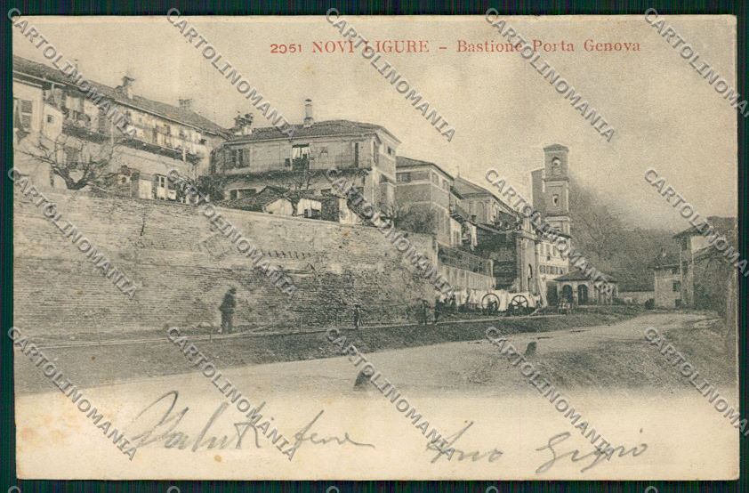 Alessandria Novi Ligure SCOLLATA cartolina QK0900 – fronte