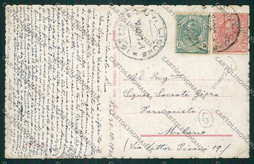 Alessandria Novi Ligure PIEGHINA cartolina QK0901 – retro