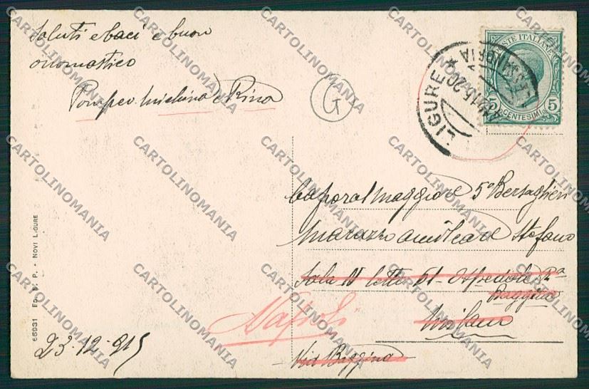 Alessandria Novi Ligure cartolina QK0913 – retro
