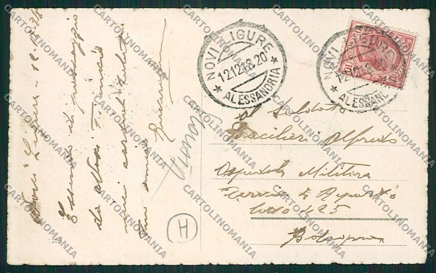 Alessandria Novi Ligure SCOLLATA cartolina QK0919 – retro