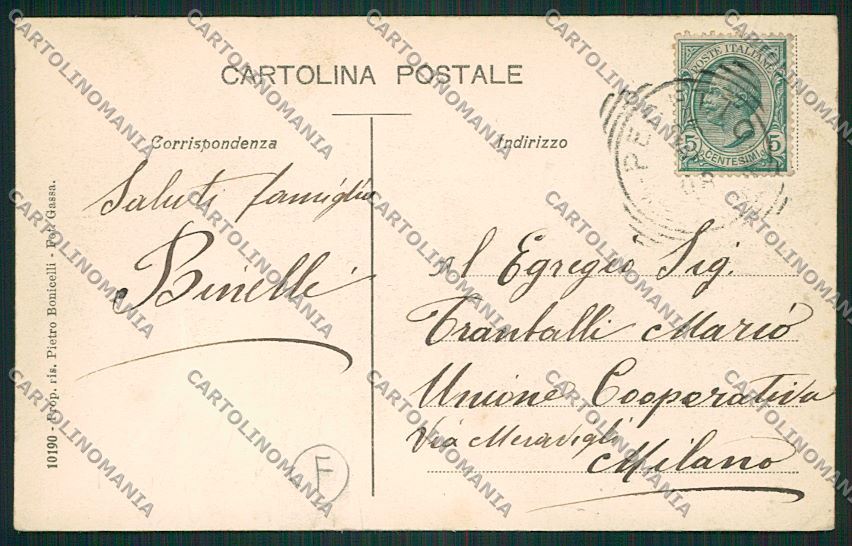 Alessandria Pecetto cartolina QK0942 – retro