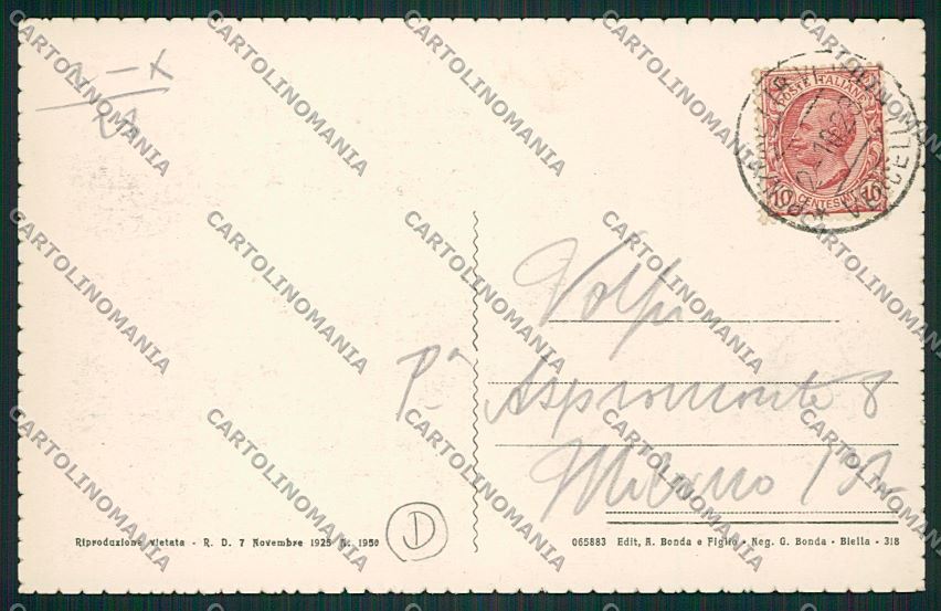 Alessandria Ponzone cartolina QK0948 – retro