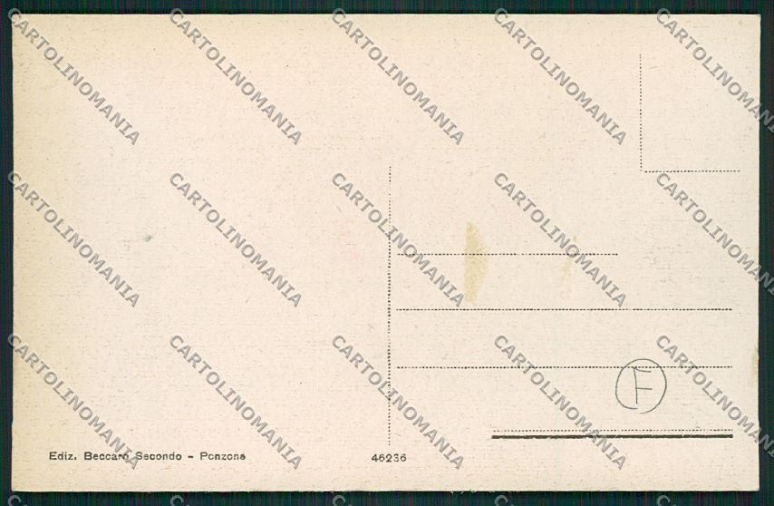 Alessandria Ponzone Nevicata cartolina QK0951 – retro