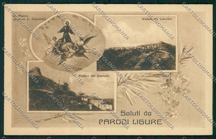 Alessandria Parodi Ligure Saluti da cartolina QK0956 – fronte