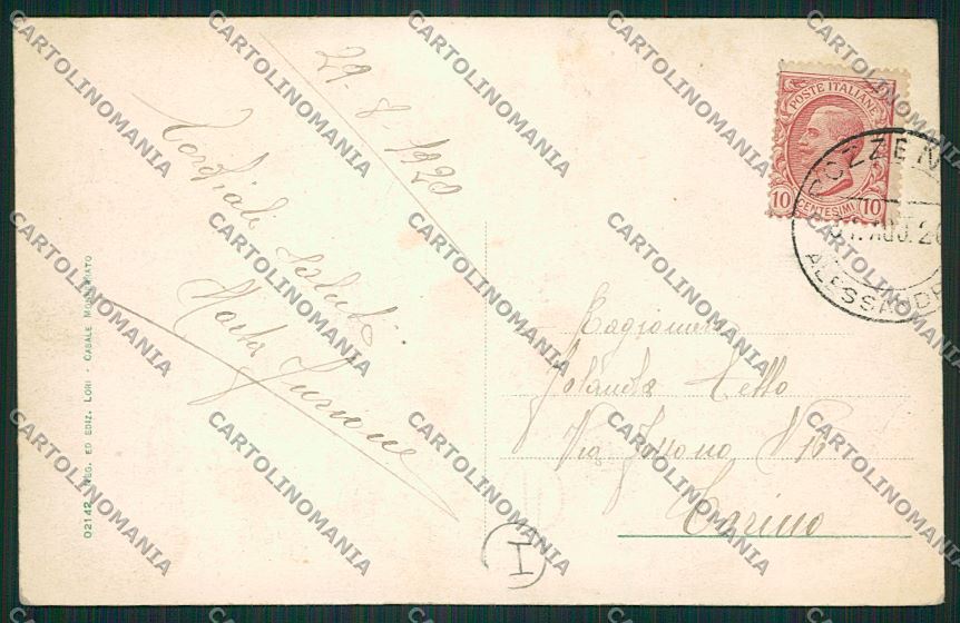 Alessandria Pozzengo Monferrato Saluti da cartolina QK0957 – retro