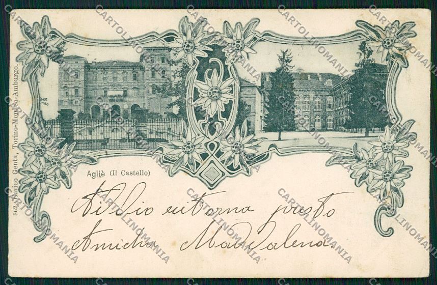 Torino Agliè cartolina QK0960 – fronte