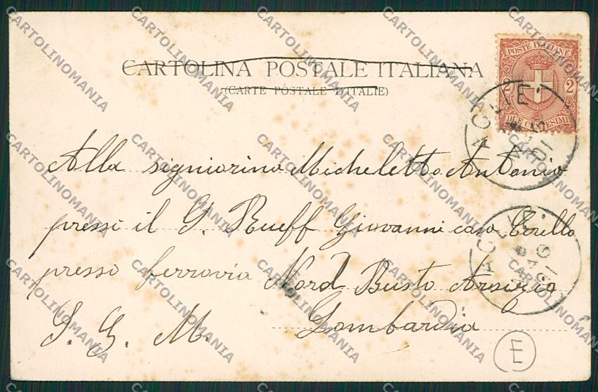 Torino Agliè cartolina QK0960 – retro