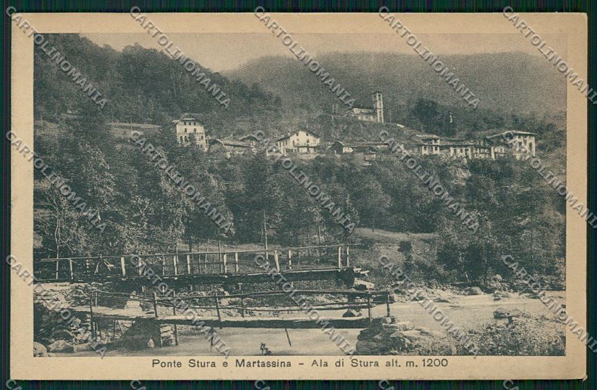 Torino Ala di Stura Martassina Uya cartolina QK0965 – fronte