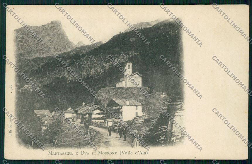 Torino Ala di Stura Martassina Uya cartolina QK0969 – fronte
