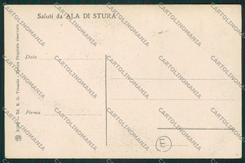 Torino Ala di Stura cartolina QK0979 – retro
