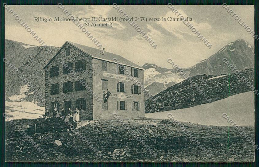 Torino Ciamarella Rifugio Gastaldi Balme Lanzo Genta cartolina QK1006 – fronte
