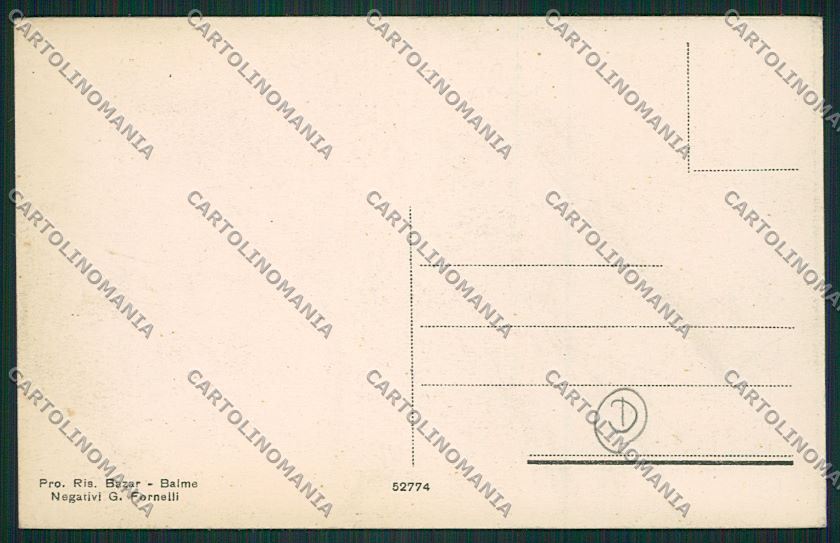 Torino Ciamarella Rifugio Gastaldi Balme Lanzo cartolina QK1012 – retro