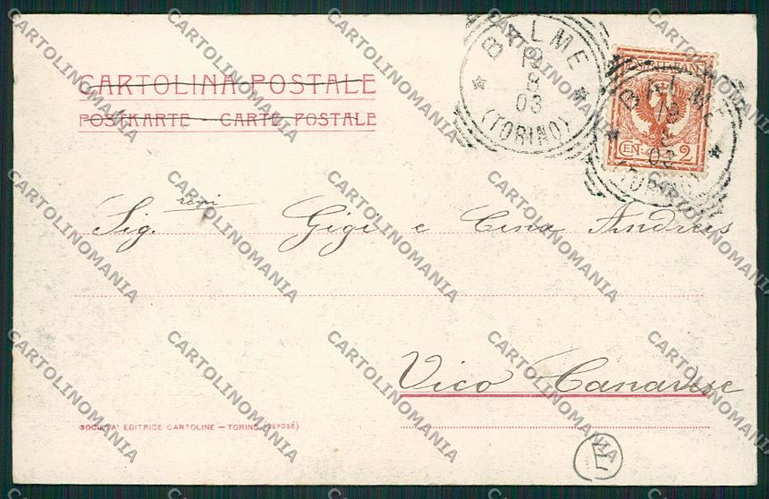 Torino Martassina cartolina QK1016 – retro