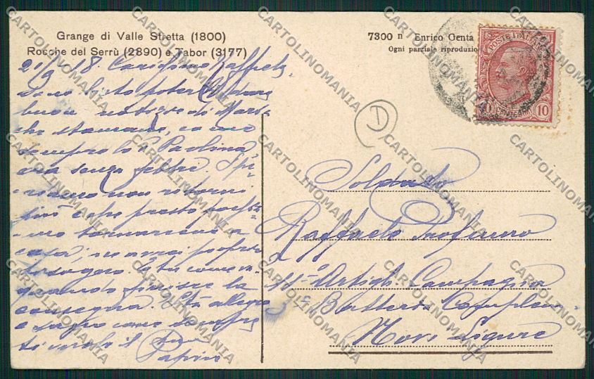 Torino Bardonecchia Genta cartolina QK1040 – retro