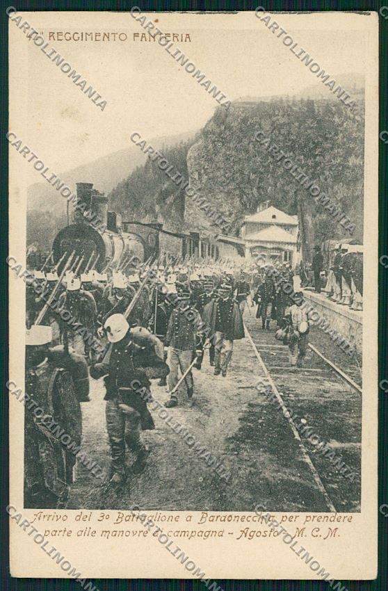 Torino Bardonecchia Militari Fanteria Treno cartolina QK1060 – fronte