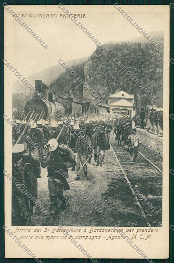 Torino Bardonecchia Militari Fanteria Treno cartolina QK1062 – fronte
