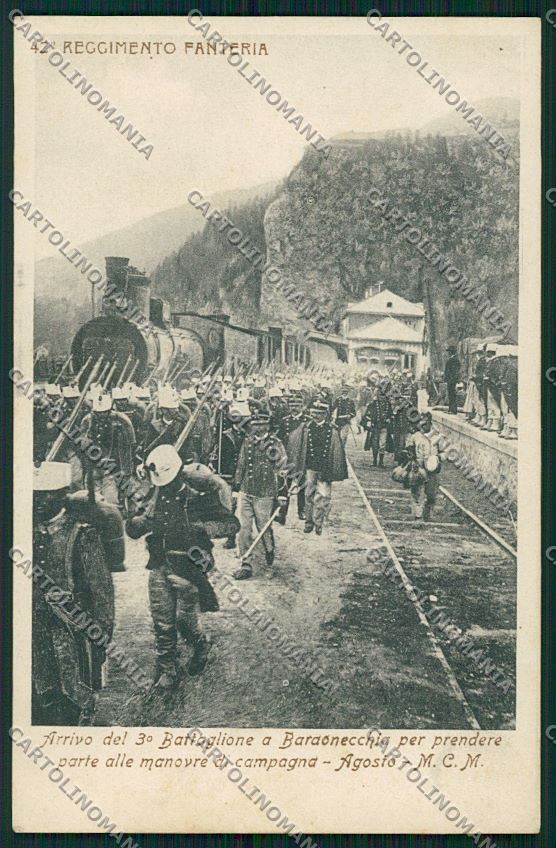 Torino Bardonecchia Militari Fanteria Treno cartolina QK1063 – fronte
