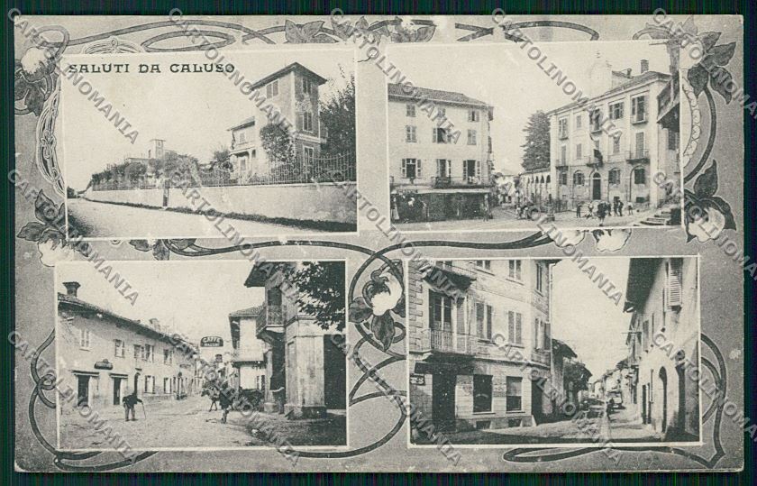 Torino Caluso Saluti da ABRASA cartolina QK1124 – fronte