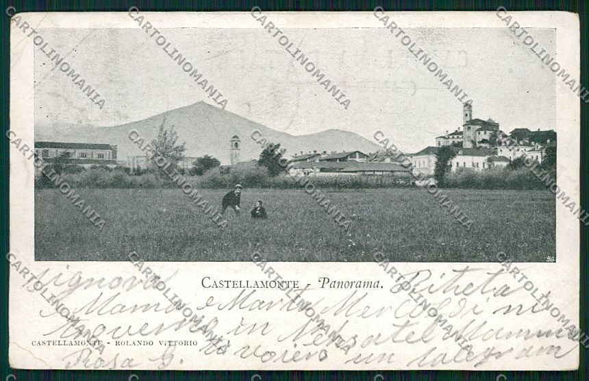 Torino Castellamonte PIEGHINA cartolina QK1145 – fronte