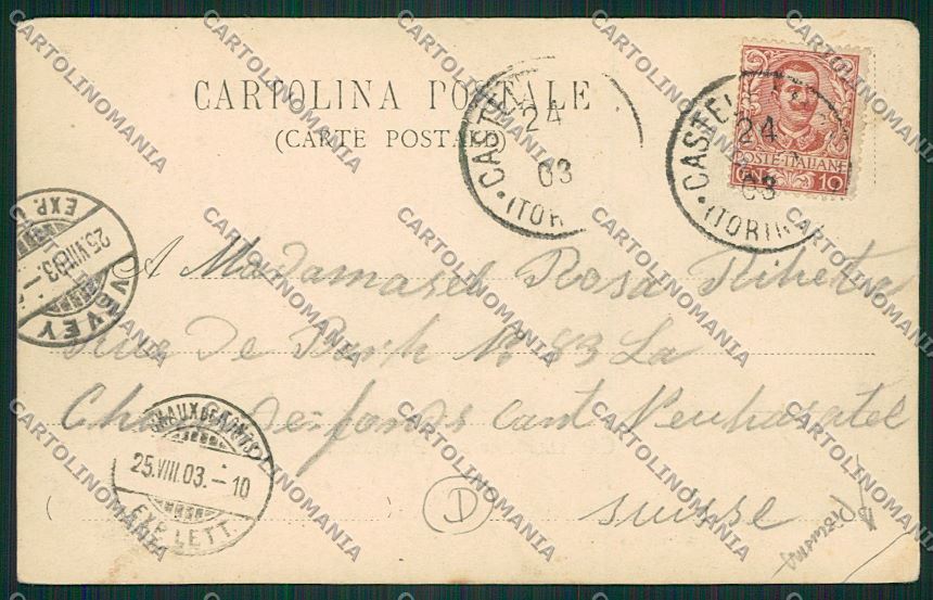 Torino Castellamonte PIEGHINA cartolina QK1145 – retro