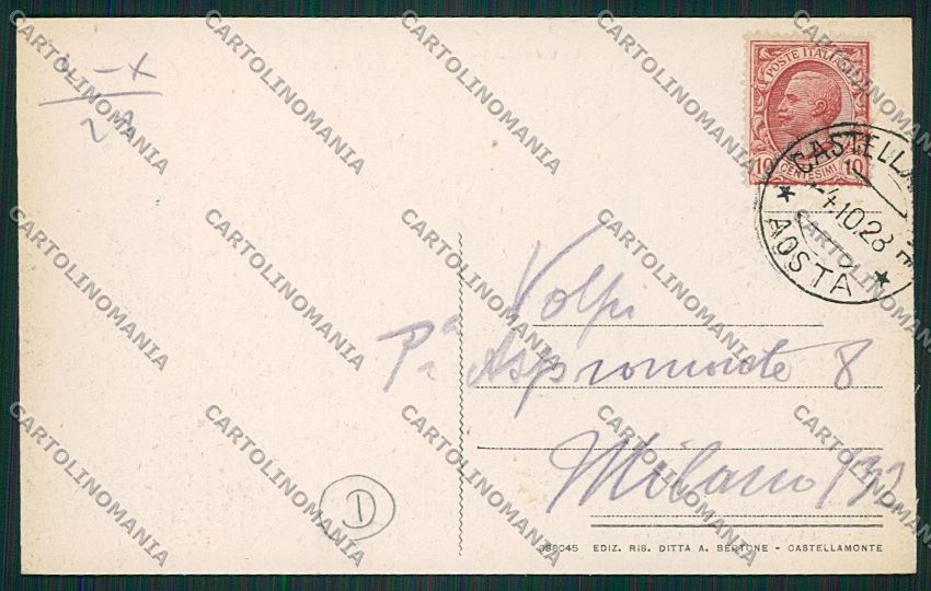 Torino Castellamonte cartolina QK1147 – retro