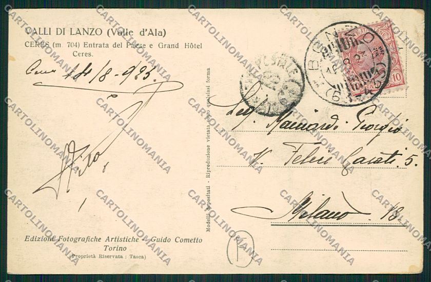 Torino Ceres Foto cartolina QK1181 – retro