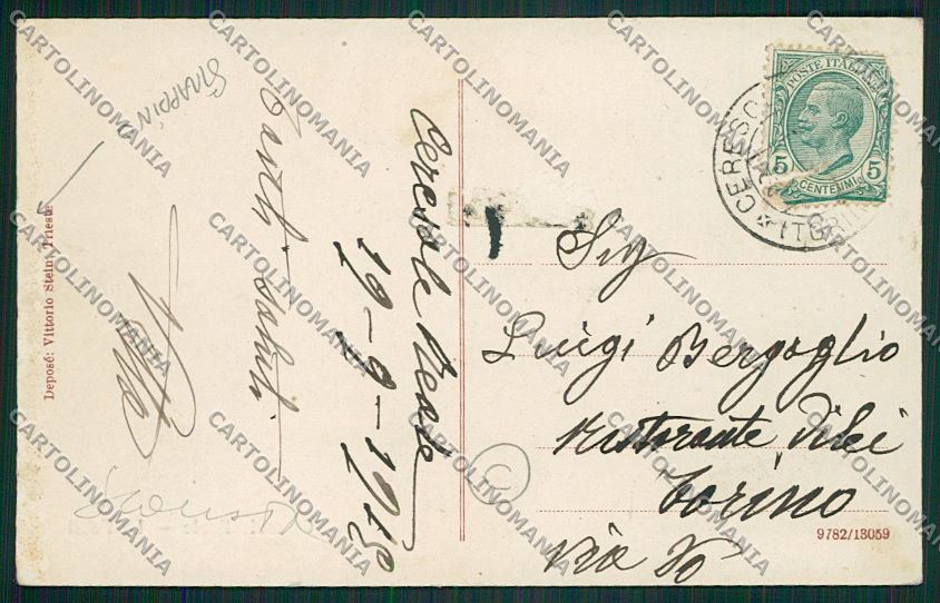 Torino Ceresole Reale SCOLLATA cartolina QK1185 – retro
