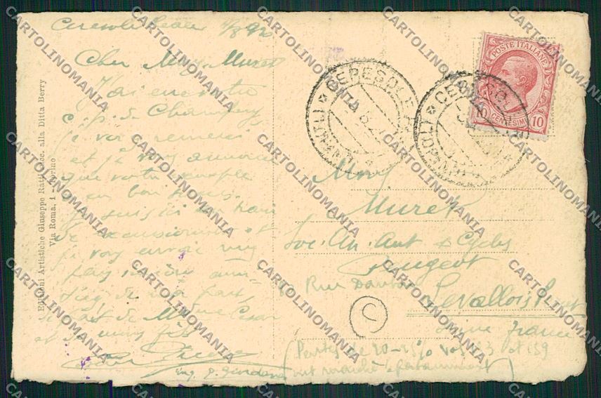 Torino Ceresole Reale cartolina QK1186 – retro