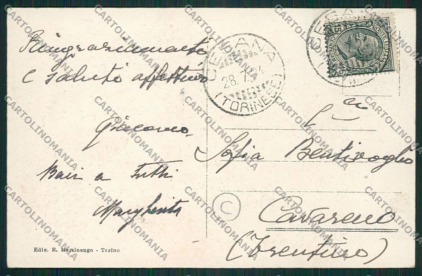 Torino Cesana cartolina QK1191 – retro