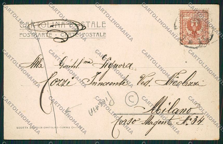 Torino Cesana PIEGATA cartolina QK1193 – retro