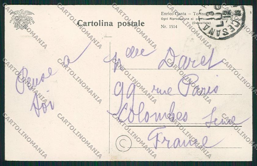 Torino Cesana Genta cartolina QK1195 – retro