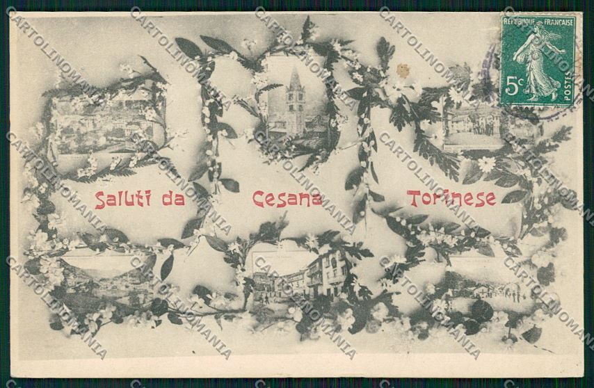 Torino Cesana Saluti da cartolina QK1196 – fronte