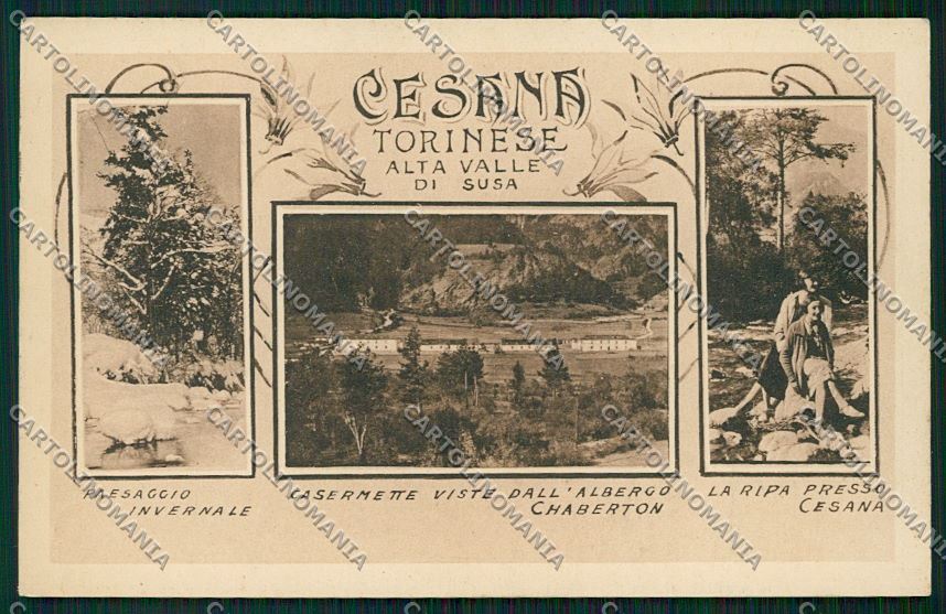 Torino Cesana cartolina QK1201 – fronte