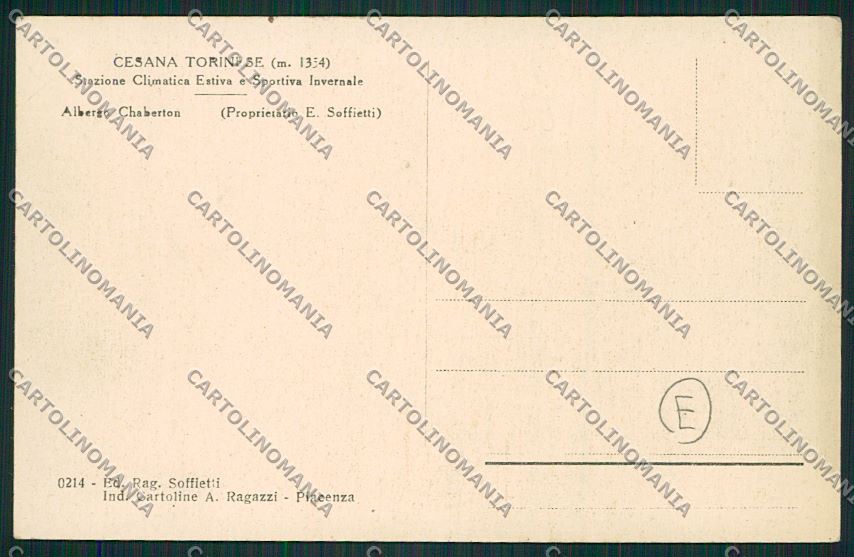 Torino Cesana cartolina QK1201 – retro