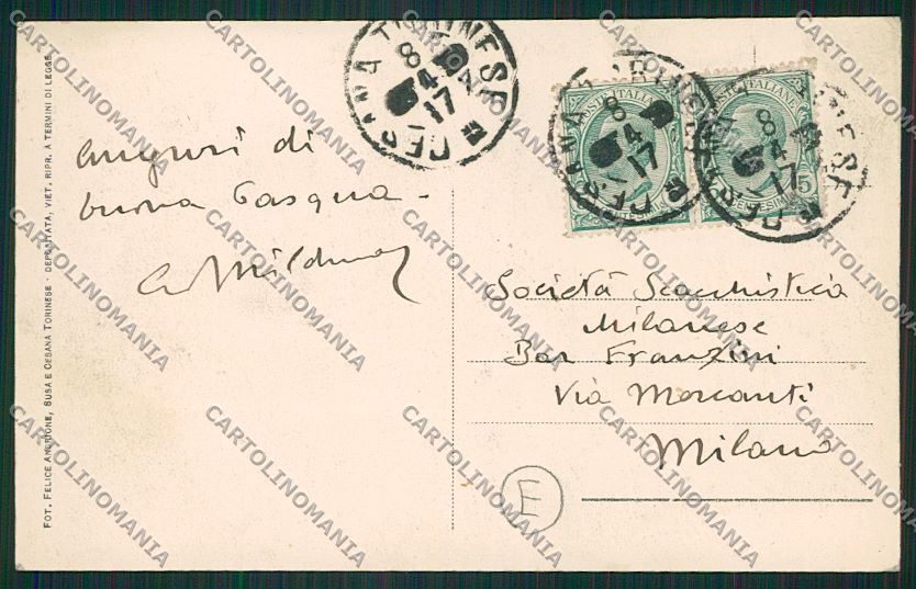 Torino Cesana cartolina QK1202 – retro