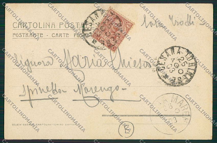 Torino Cesana Costumi cartolina QK1205 – retro