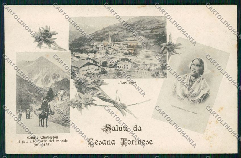 Torino Cesana Saluti da cartolina QK1207 – fronte