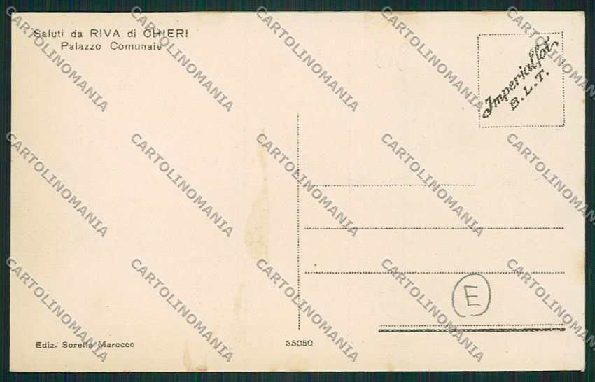 Torino Chieri cartolina QK1234 – retro