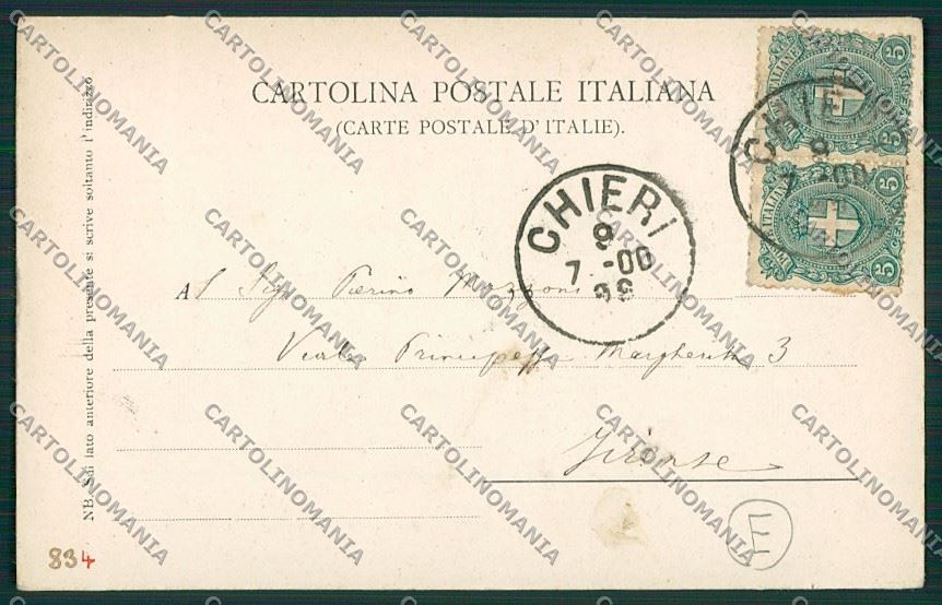 Torino Chieri cartolina QK1244 – retro