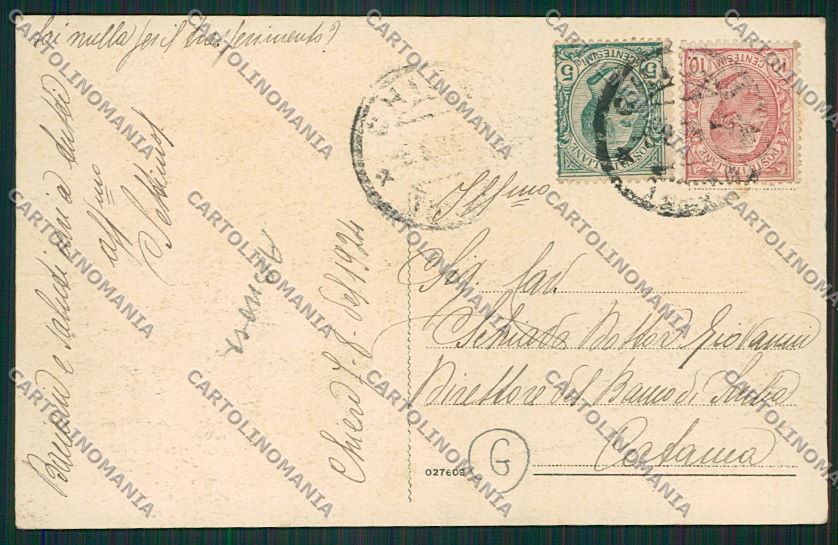 Torino Chieri ABRASA cartolina QK1248 – retro