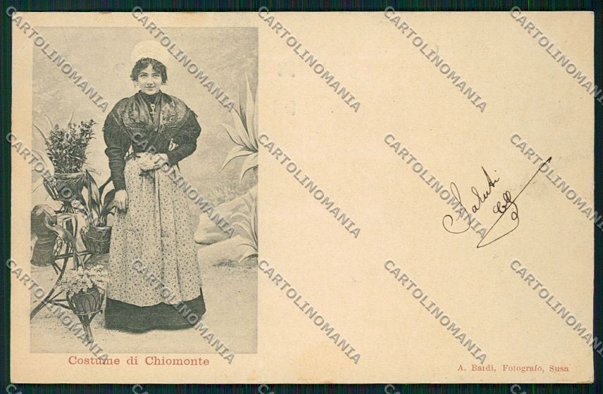 Torino Chiomonte Costumi cartolina QK1253 – fronte
