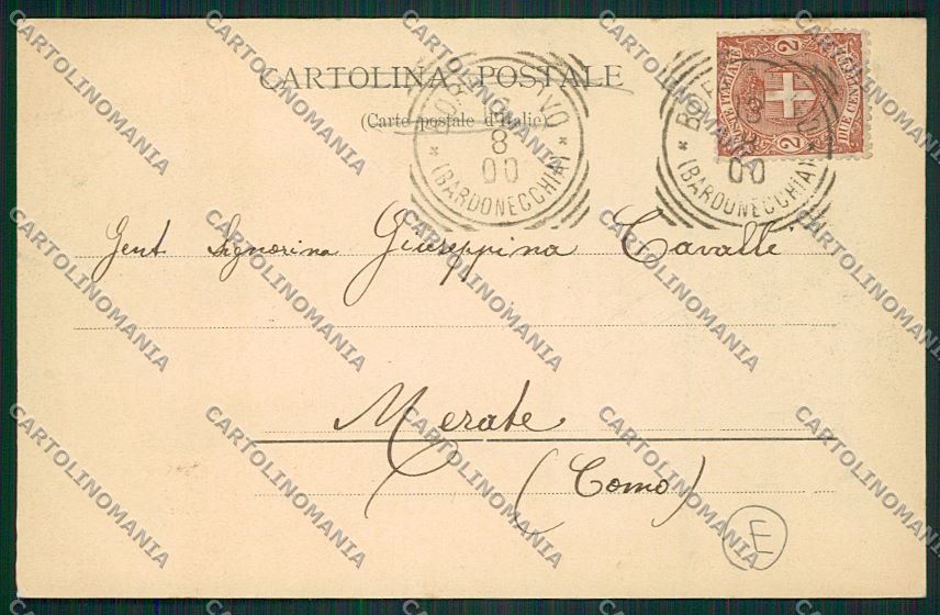 Torino Chiomonte Costumi cartolina QK1253 – retro