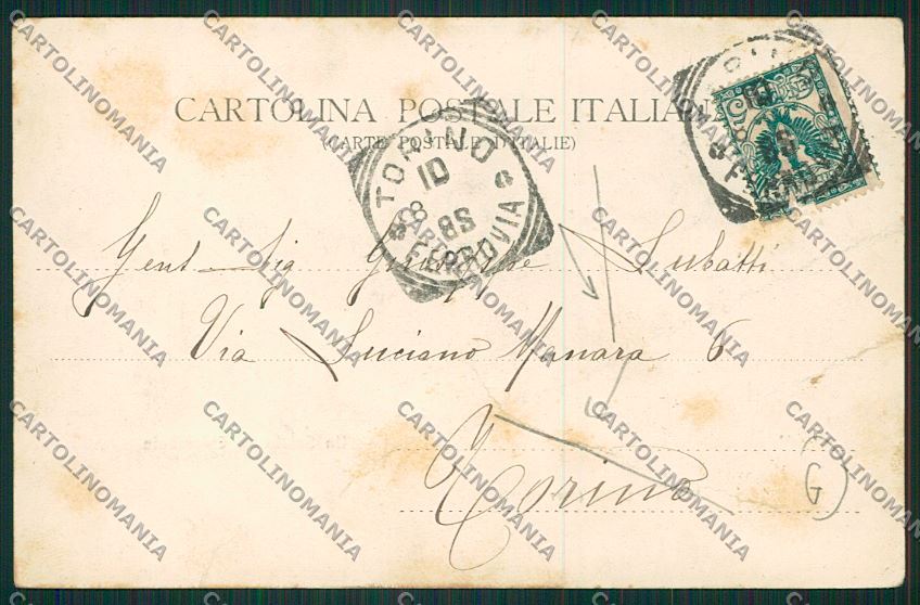 Torino Chiomonte Stazione Treno PIEGA cartolina QK1260 – retro