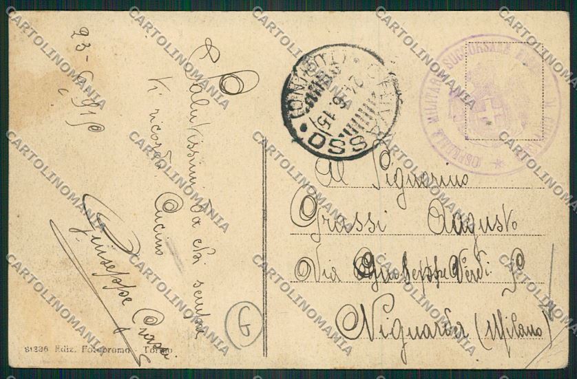 Torino Chivasso PIEGA cartolina QK1277 – retro