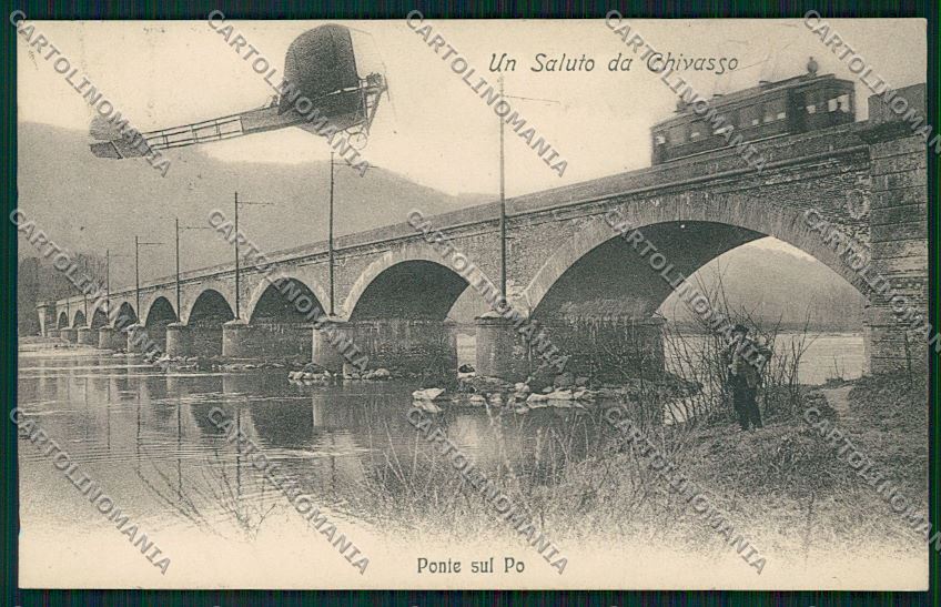 Torino Chivasso Aviazione Treno cartolina QK1281 – fronte