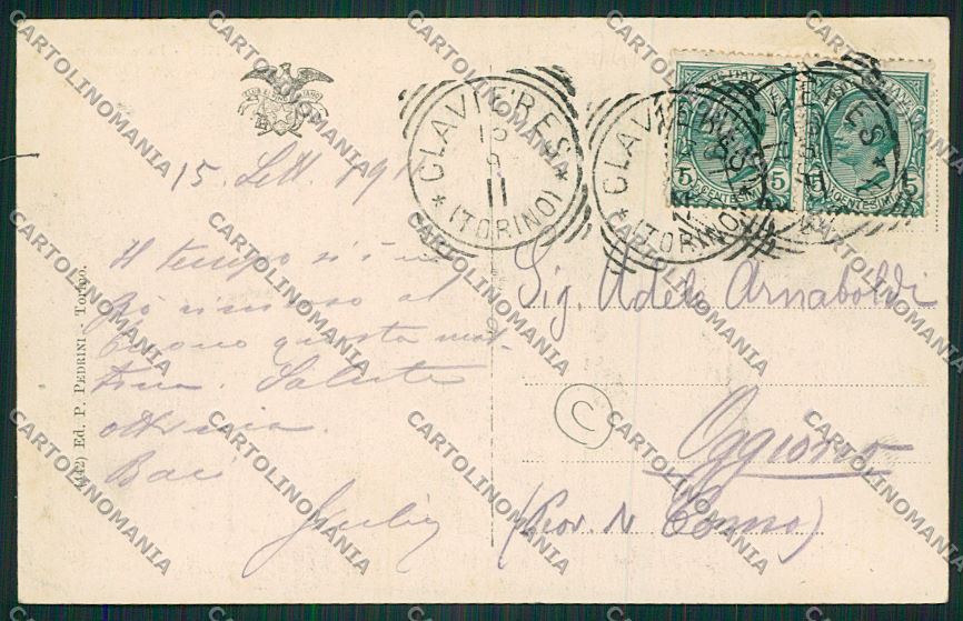 Torino Clavieres cartolina QK1286 – retro