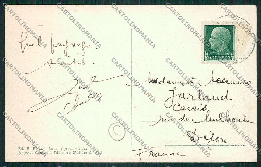 Torino Clavieres cartolina QK1291 – retro
