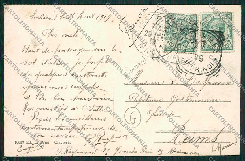 Torino Clavieres Saluti da PIEGHINE cartolina QK1310 – retro