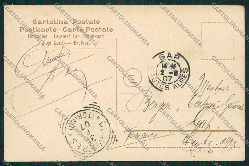 Torino Clavieres cartolina QK1312 – retro