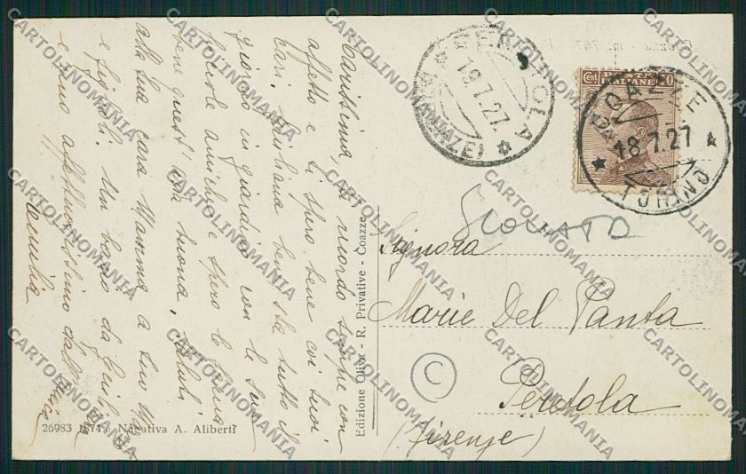 Torino Coazze cartolina QK1320 – retro